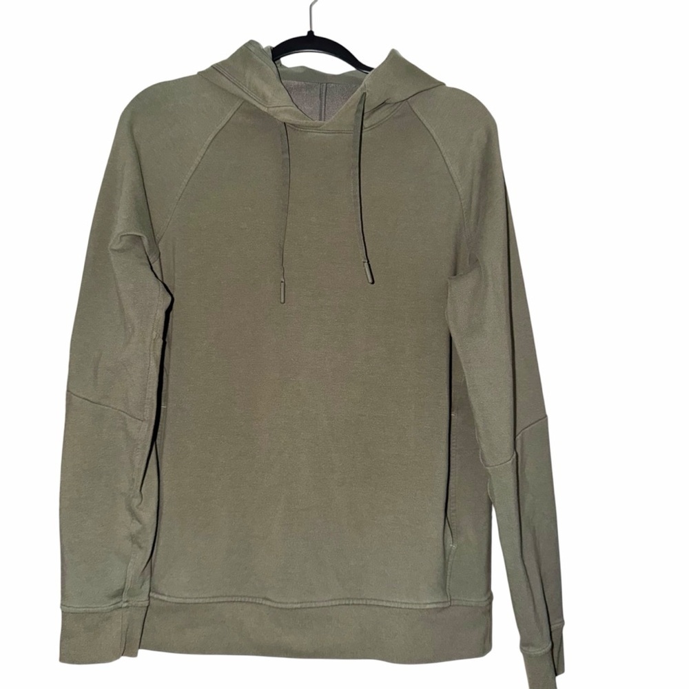 Lululemon City Sweat Olive Green Hooded Pullover Sweatshirt Size Small